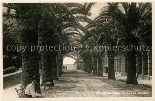 AK / Ansichtskarte Alassio Viale della Stazione Alassio