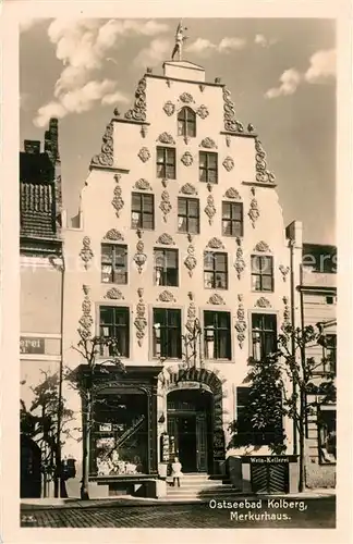AK / Ansichtskarte Kolberg_Ostseebad_Kolobrzeg Merkurhaus Kolberg_Ostseebad