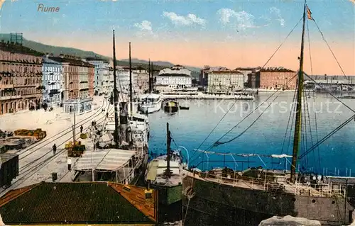 AK / Ansichtskarte Fiume_Rijeka Hafen Fiume Rijeka