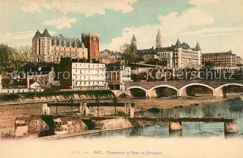 AK / Ansichtskarte Pau Panorama et Pont de Jurancon Pau