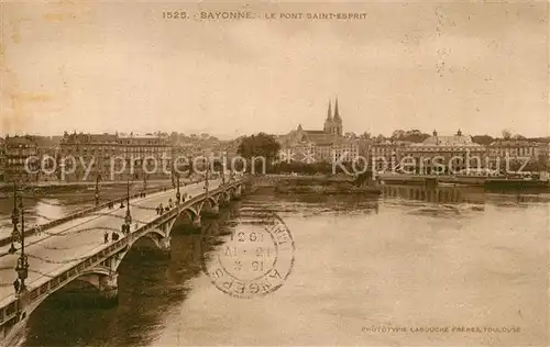 AK / Ansichtskarte Bayonne_Pyrenees_Atlantiques Pont Saint Esprit Bayonne_Pyrenees