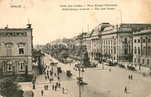 AK / Ansichtskarte Berlin Neue Koenigliche Bibliothek Denkmal Kriegsgefangenensendung Berlin