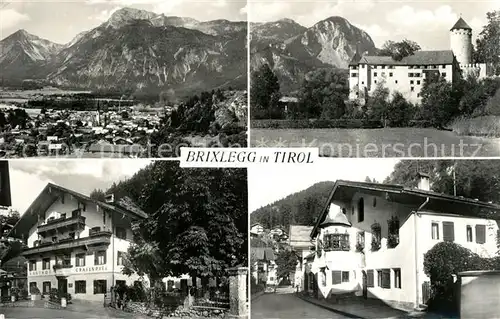 AK / Ansichtskarte Brixlegg_Tirol Gesamtansicht mit Alpenpanorama Schloss Hotels Brixlegg_Tirol
