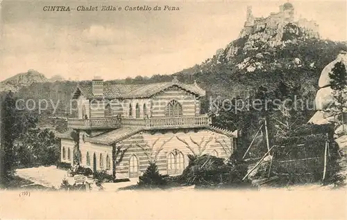 AK / Ansichtskarte Cintra Chalet Edla e Castello da Pena Cintra