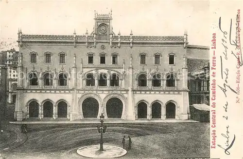 AK / Ansichtskarte Lisboa Estacao Central do Caminho de Ferro Lisboa
