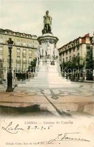 AK / Ansichtskarte Lisboa Estatua de Camoes Denkmal Lisboa
