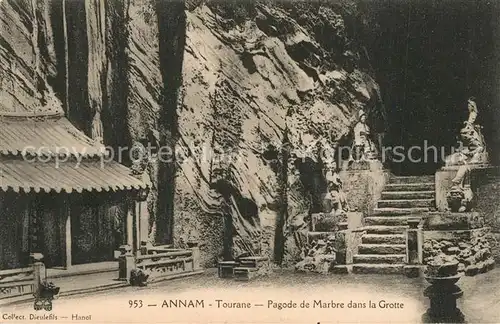AK / Ansichtskarte Tourane Pagode de Marbre dans la Grotte Tourane