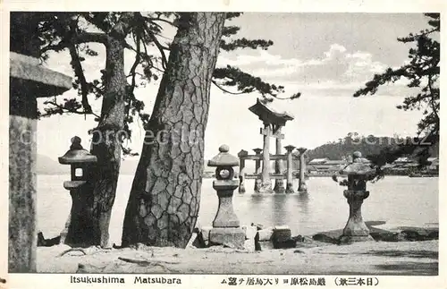 AK / Ansichtskarte Itsukushima Shrine and Matsubara Bay Itsukushima