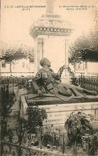 AK / Ansichtskarte Lestelle Betharram Monument des Morts de la Guerre Lestelle Betharram