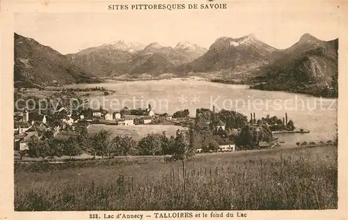 AK / Ansichtskarte Talloires Lac d`Annecy Talloires
