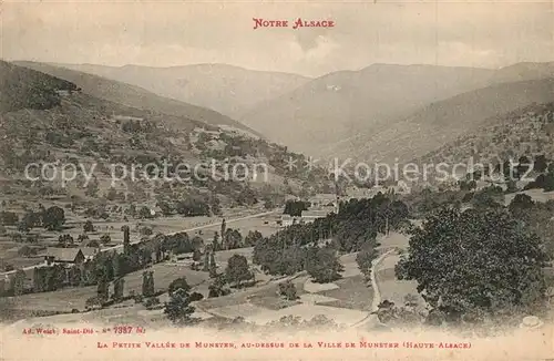 AK / Ansichtskarte Munster_Haut_Rhin_Elsass Fliegeraufnahme Munster_Haut_Rhin_Elsass