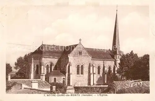 AK / Ansichtskarte Notre Dame de Monts Eglise Notre Dame de Monts