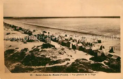 AK / Ansichtskarte Saint_Jean_de_Monts Plage Saint_Jean_de_Monts