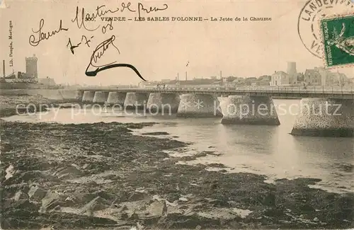 AK / Ansichtskarte Les_Sables d_Olonne Jet?e de la Chaume Les_Sables d_Olonne