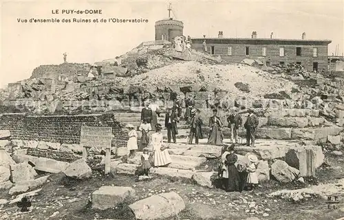 AK / Ansichtskarte Le_Puy_de_Dome Ruines et de l`Observatoire Le_Puy_de_Dome