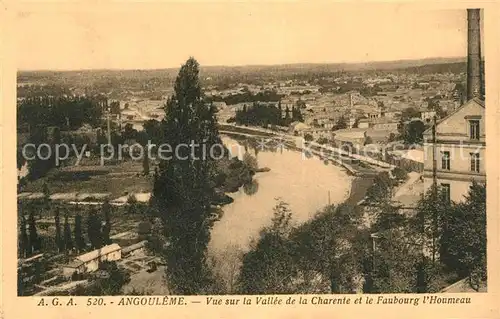 AK / Ansichtskarte Angouleme Vallee de la Charente et le Faubourg l`Houmeau Angouleme