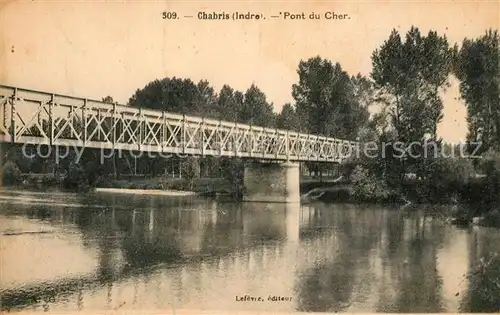 AK / Ansichtskarte Chabris Pont du Cher Chabris