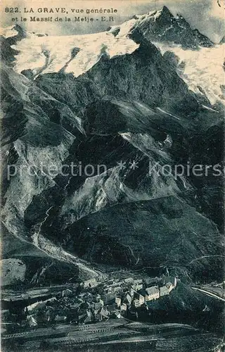 AK / Ansichtskarte La_Grave et le Massif de la Meije La_Grave