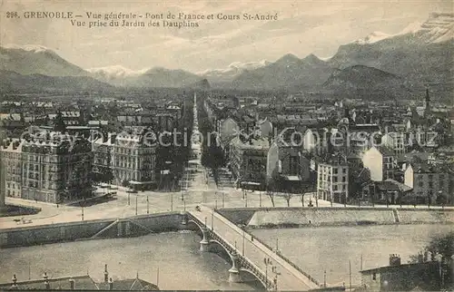 AK / Ansichtskarte Grenoble Pont de France et Cours St. Andr Grenoble