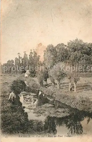 AK / Ansichtskarte Bayeux Aure au Pont Trubert Bayeux