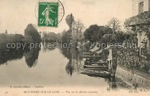 AK / Ansichtskarte Montoire sur le Loir Vue sur la Rivi?re Montoire sur le Loir