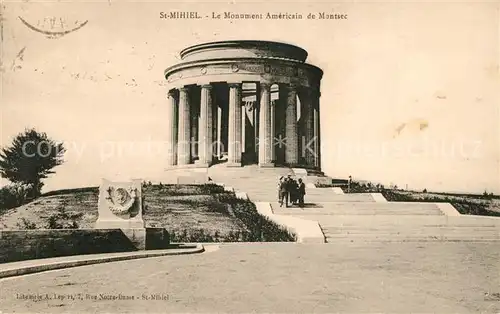 AK / Ansichtskarte Saint Mihiel Monument Americain de Montsee Saint Mihiel