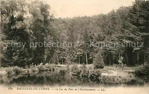 AK / Ansichtskarte Bagnoles de l_Orne Lac du Parc de l`Etablissement  Bagnoles de l_Orne