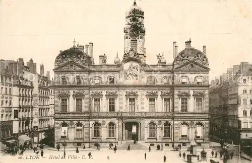AK / Ansichtskarte Lyon_France Hotel de Ville Lyon France