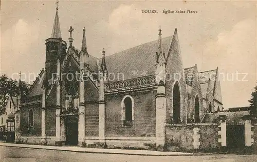 AK / Ansichtskarte Tours_Indre et Loire Eglise Saint Pierre Tours Indre et Loire