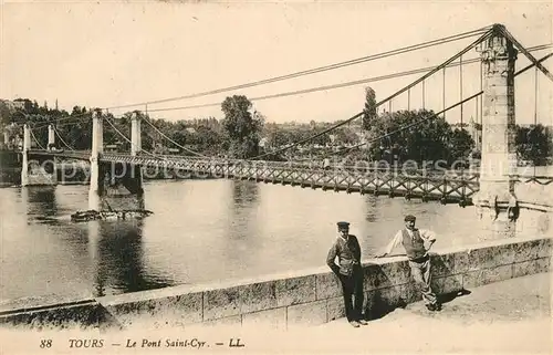 AK / Ansichtskarte Tours_Indre et Loire Pont Saint Cyr. Tours Indre et Loire