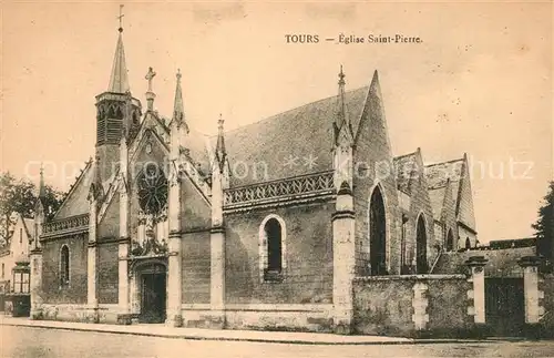 AK / Ansichtskarte Tours_Indre et Loire Eglise Saint Pierre Tours Indre et Loire