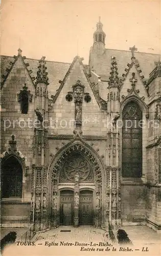 AK / Ansichtskarte Tours_Indre et Loire Eglise Notre Dame La Riche Tours Indre et Loire