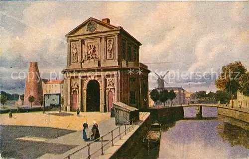 AK / Ansichtskarte Rotterdam Delfische Poort Kuenstlerkarte Rotterdam
