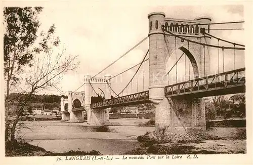 AK / Ansichtskarte Langeais Nouveau Pont sur la Loire Langeais