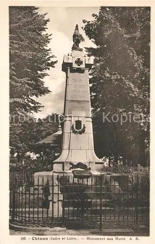 AK / Ansichtskarte Chinon_Indre_et_Loire Monument aux Morts Kriegerdenkmal Chinon_Indre_et_Loire