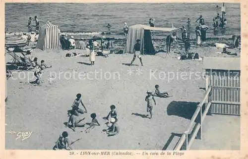 AK / Ansichtskarte Lion sur Mer Un coin de la plage Lion sur Mer