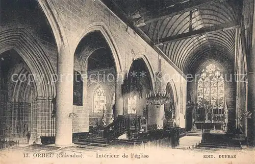 AK / Ansichtskarte Orbec Interieur de l eglise Orbec