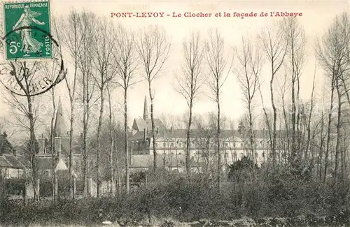 AK / Ansichtskarte Pontlevoy Clocher et facade de l Abbaye Kloster Pontlevoy