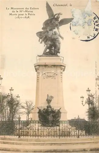 AK / Ansichtskarte Chaumont_Haute Marne Monument des Enfants morts pour la Patrie Chaumont Haute Marne