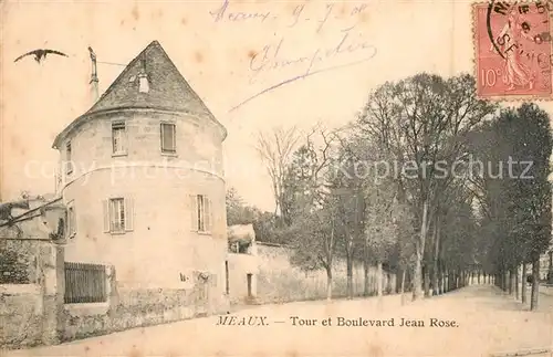 AK / Ansichtskarte Meaux_Seine_et_Marne Tour et Boulevard Jean Rose Meaux_Seine_et_Marne