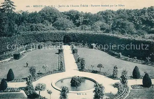 AK / Ansichtskarte Meaux_Seine_et_Marne Jardin de l ancien Eveche Meaux_Seine_et_Marne