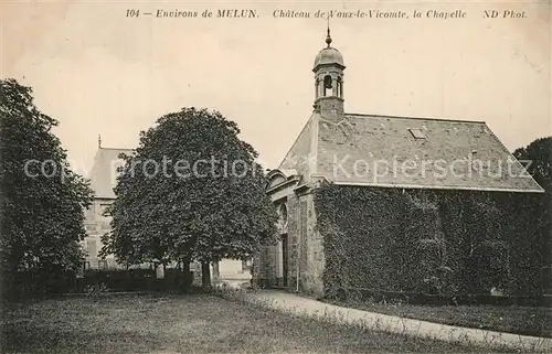 AK / Ansichtskarte Melun_Seine_et_Marne Chateau de Vaux le Vicomte la chapelle Melun_Seine_et_Marne