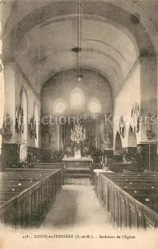 AK / Ansichtskarte Ozoir la Ferriere Interieur de l Eglise Ozoir la Ferriere