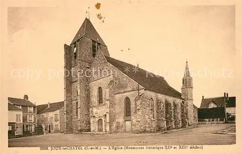 AK / Ansichtskarte Jouy le Chatel Eglise Monument historique XIIe et XIIIe siecles Jouy le Chatel