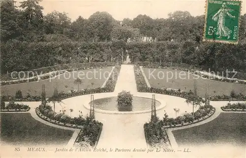 AK / Ansichtskarte Meaux_Seine_et_Marne Jardin de l ancien Eveche Meaux_Seine_et_Marne