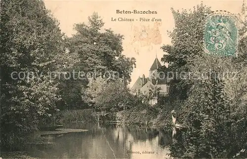 AK / Ansichtskarte Beton Bazoches Chateau piece d eau Beton Bazoches