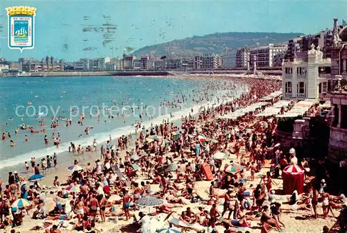 AK / Ansichtskarte San_Sebastian_Guipuzcoa Playa de la Concha San_Sebastian_Guipuzcoa