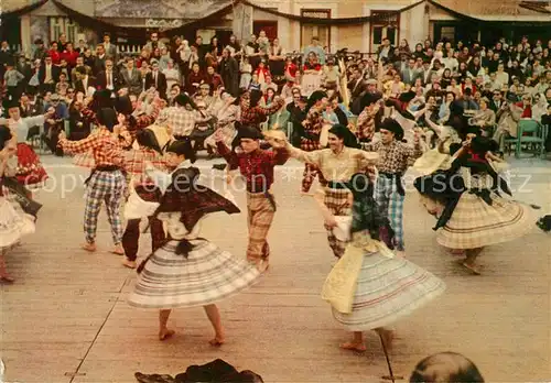 AK / Ansichtskarte Nazare_Portugal Rancho Ta Mar dancando Folklore Tanz Nazare Portugal