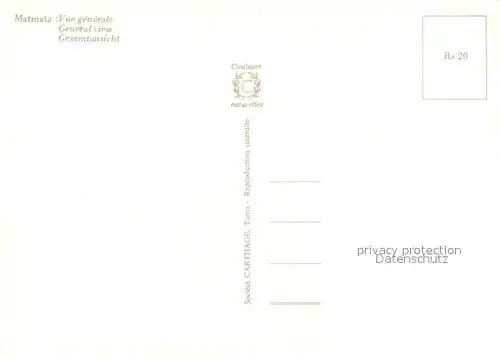 AK / Ansichtskarte Matmata Wohnhoehlen Matmata