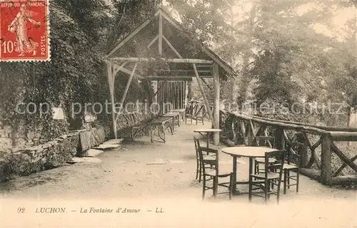 AK / Ansichtskarte Luchon_Haute Garonne Fontaine d Amour Luchon Haute Garonne